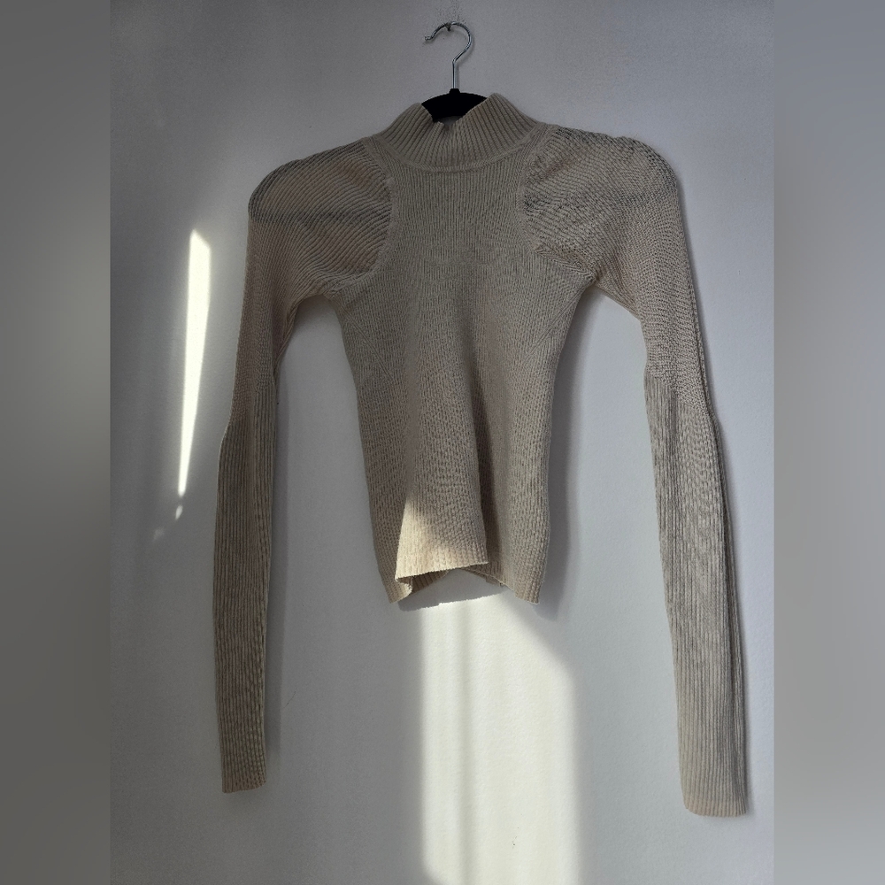 lululemon athletica Cream Long Sleeve Top